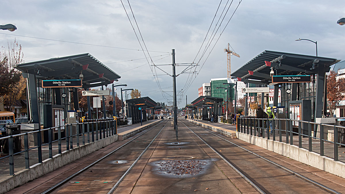 Othello light rail station.