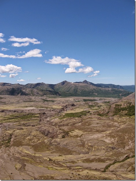 Rolling rocks from a volcanic landscape without trees