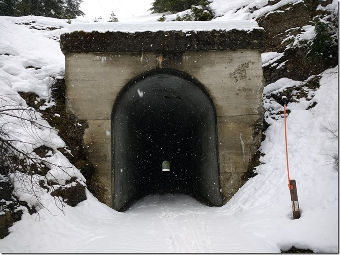 Entrance to the Whittier Tunnel on the Iron Horse Trail