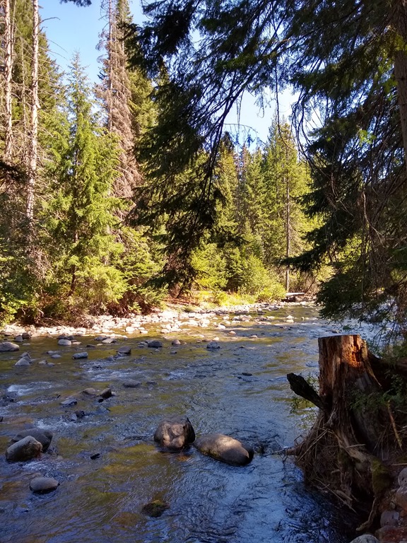Bumping River in American Forks Campground