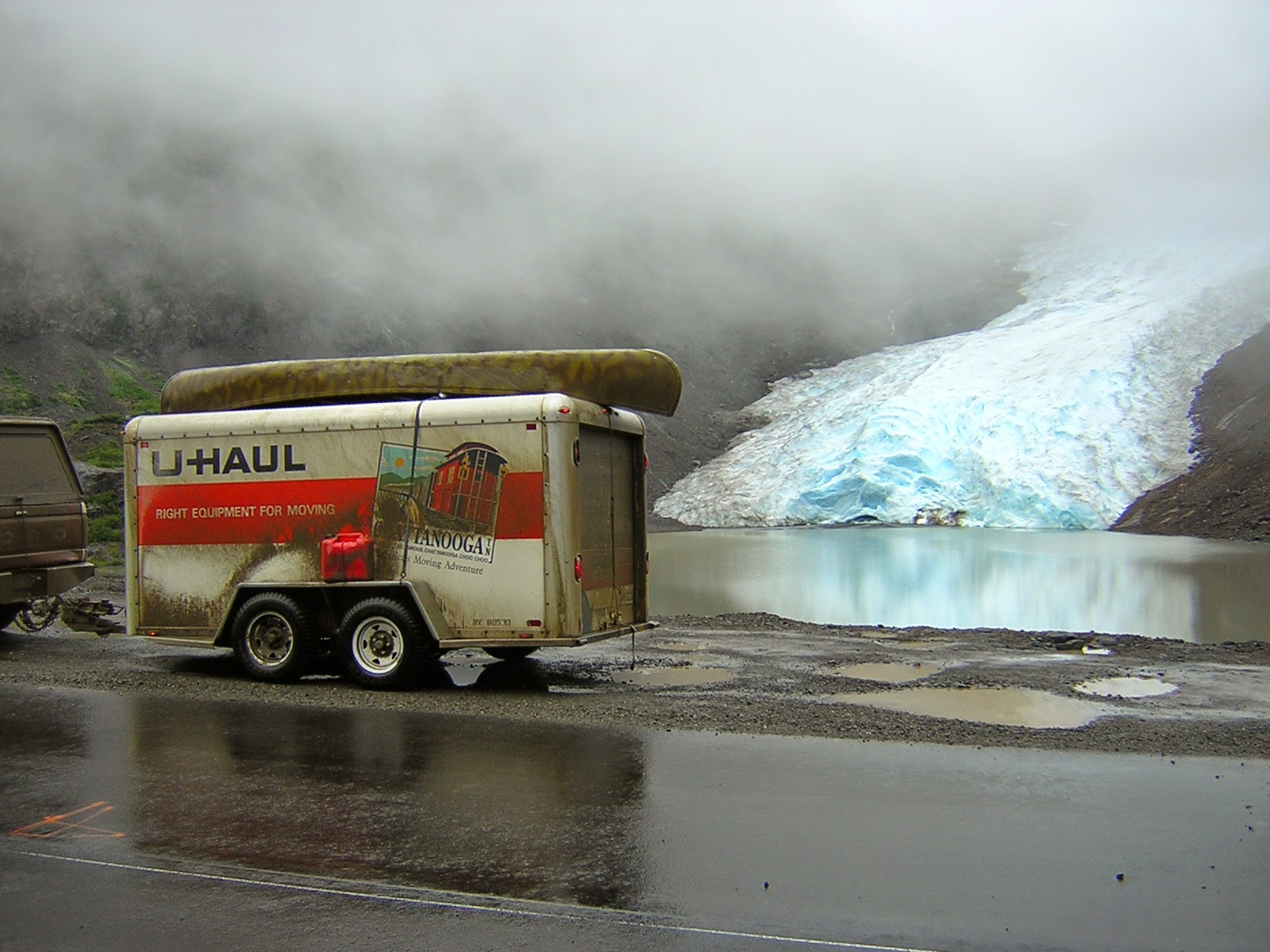 When you plan a road trip, make sure to stop and see the sites like this glacier along a remote highway in British Columbia.